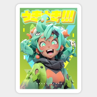 Minty Apple Fairy - Cr8zy in love Collection | Anime Manga 3D Design | PROUD OTAKU Sticker